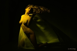 Photo femme nue enveloppée d un draps léger