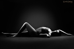 Photographie noir et blanc femme nue