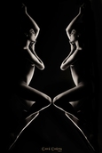effet miroir femme nue